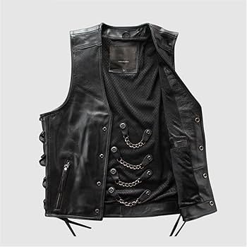 レザー ベスト 本革 バイカー メタル ボタン 楽天市場】本革ベスト レザーベスト メンズ 牛革 ダブル